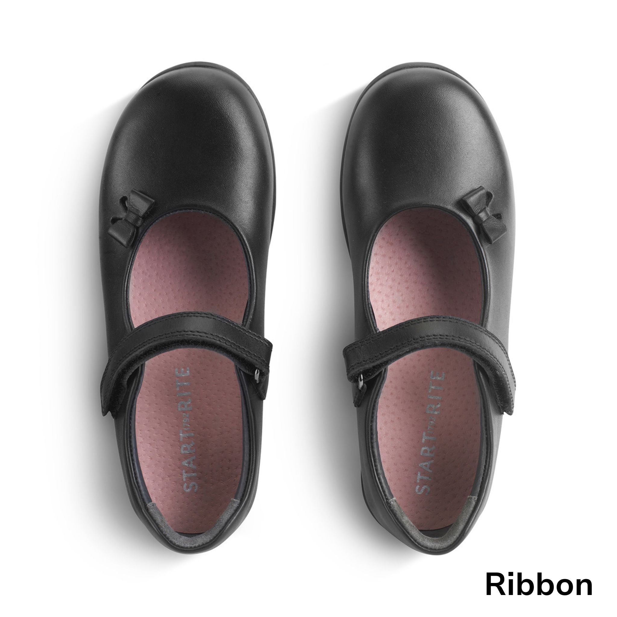 Start-Rite, Ribbon Black Leather School Shoe