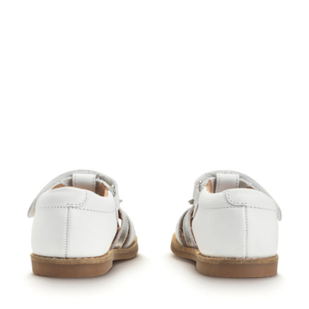Startrite Closed Toe Flora Sandals White Silver