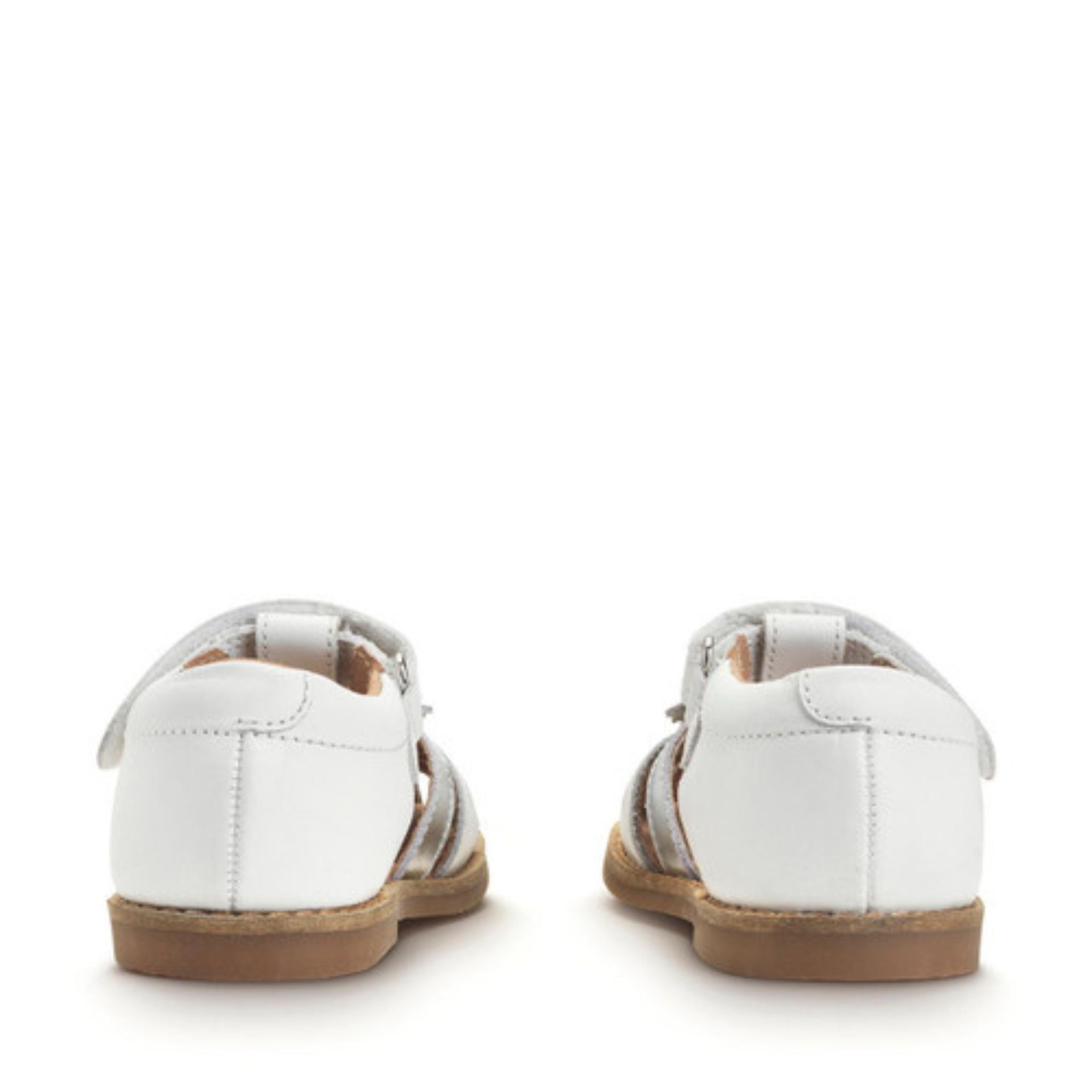 Startrite Closed Toe Flora Sandals White Silver