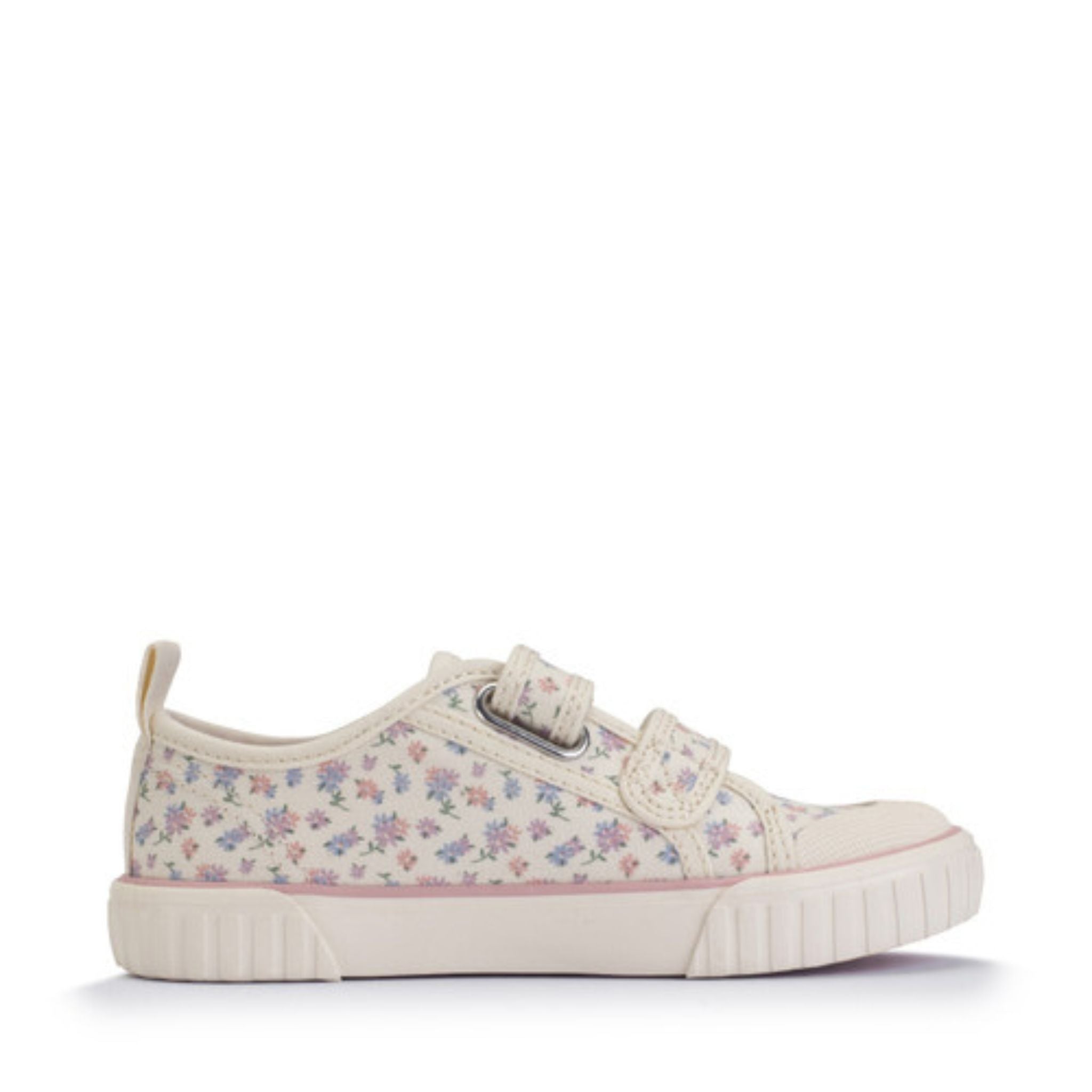 Start-Rite Tide Cream Posy Floral Canvas