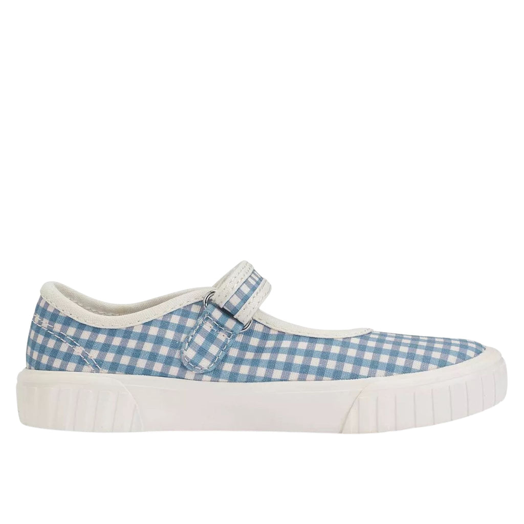 Start-Rite Lemonade Denim Blue Gingham Canvas