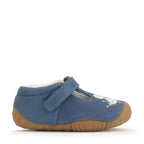 Start-Rite Squish Denim Blue Leather Nubuck Duck