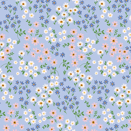 Blue Floral Chino Cup 8oz (STRAW INCLUDED)