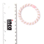 Thick woven elastics with bead detail