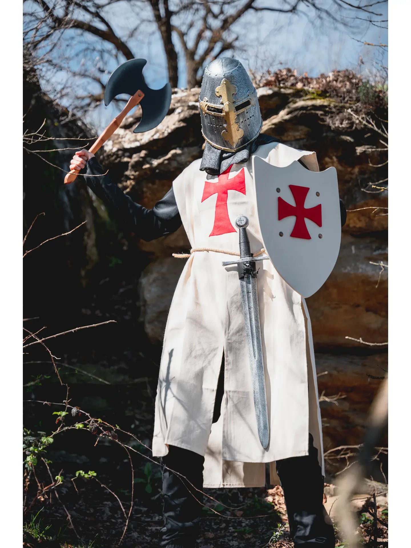 Kalid Medieval Kamelot Tabard White Templar