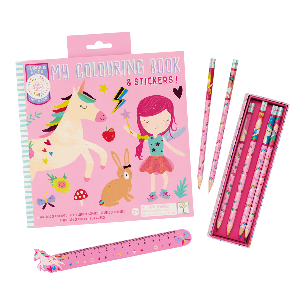 Floss and Rock Scribble Sniffs Rainbow Fairy My Colouring Book
