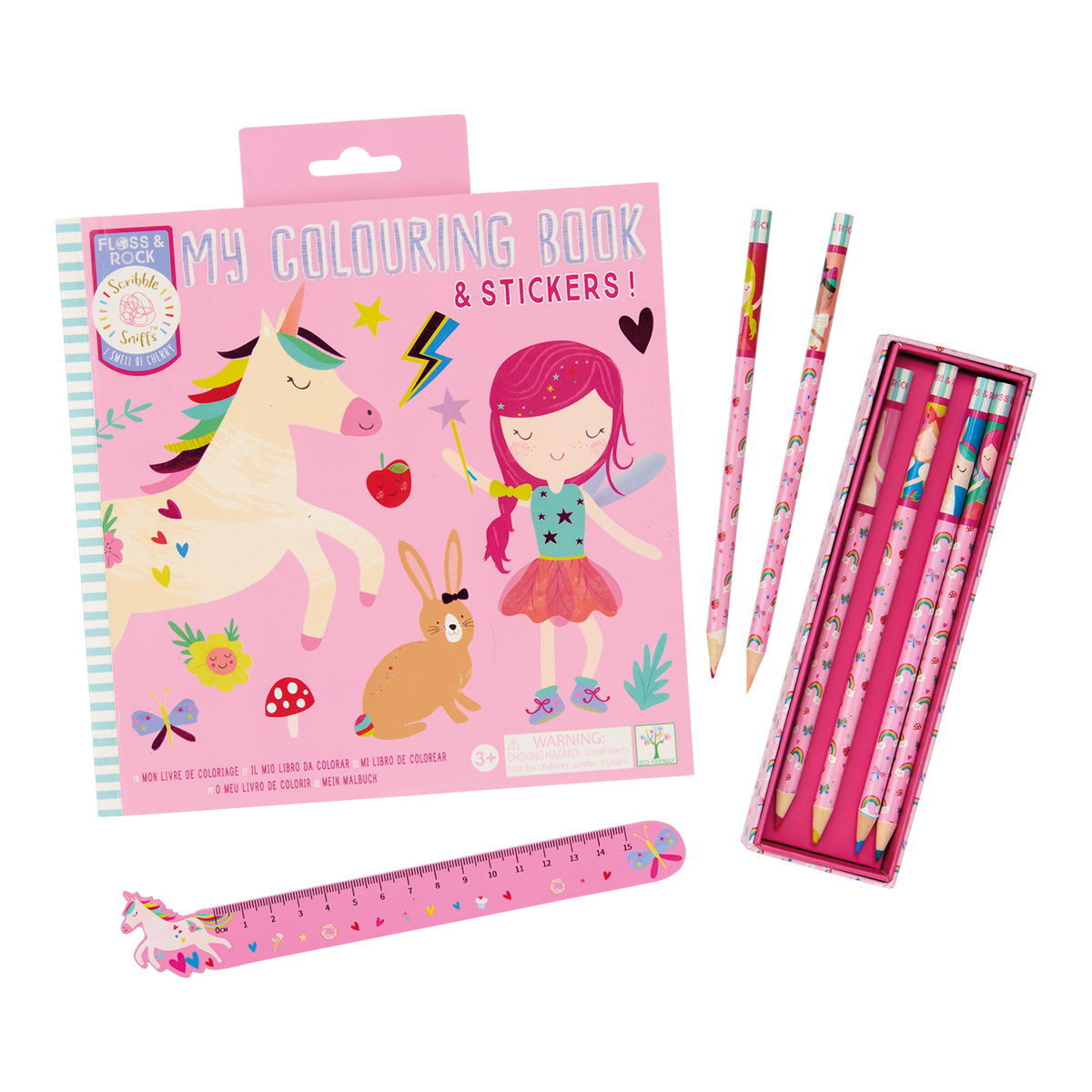 Floss and Rock Scribble Sniffs Rainbow Fairy My Colouring Book