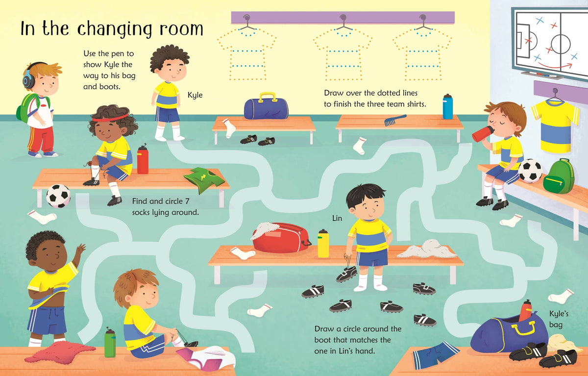 Usborne Wipe-Clean Football Activities