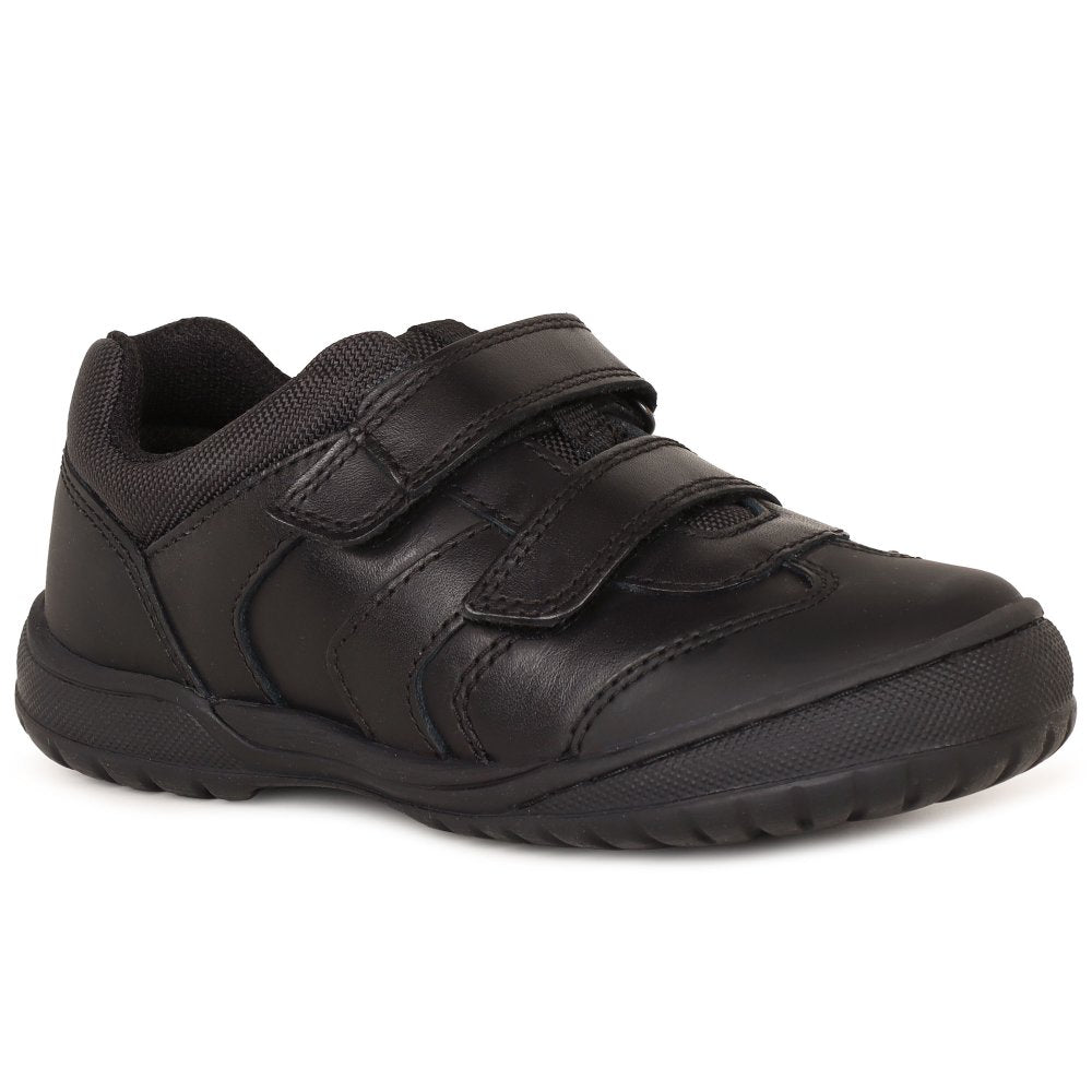 Start-Rite Action, Black Leather School Shoe