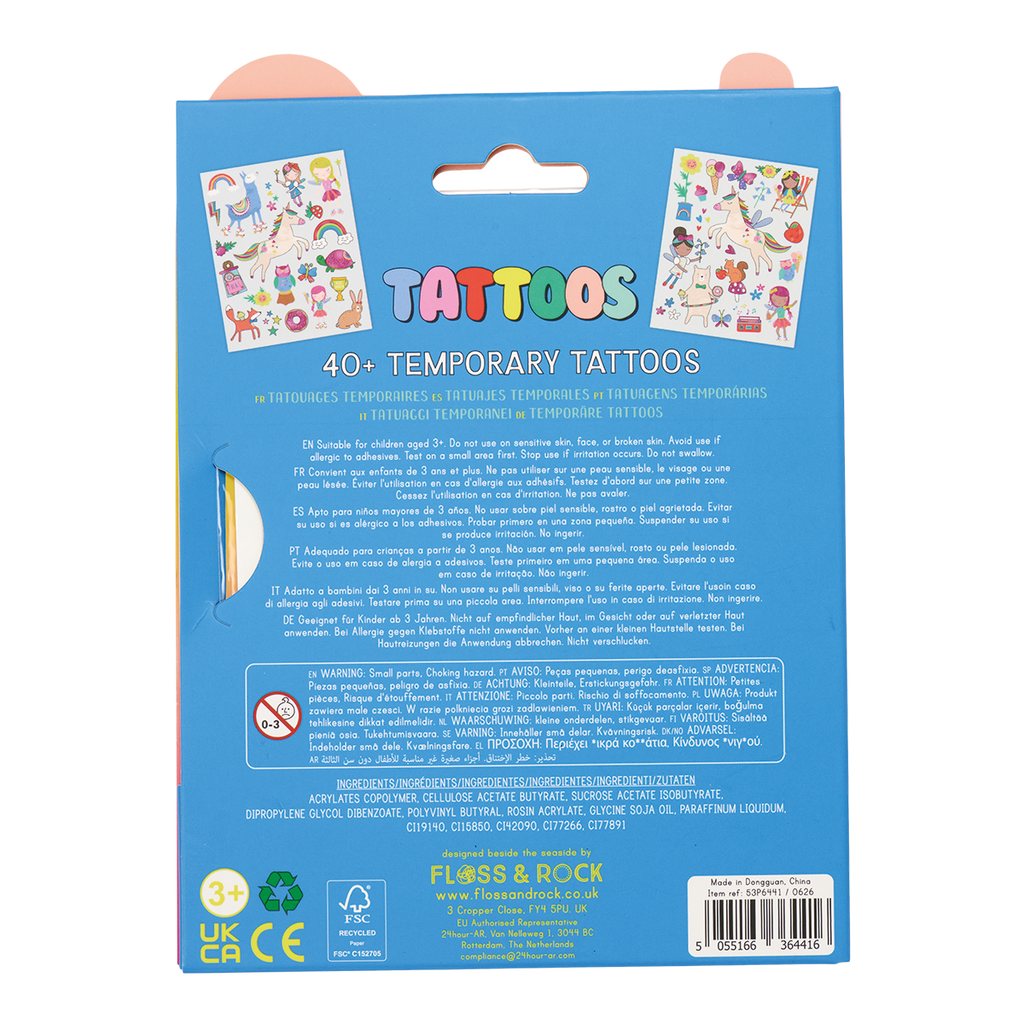 Rainbow Fairy Temporary Tattoos