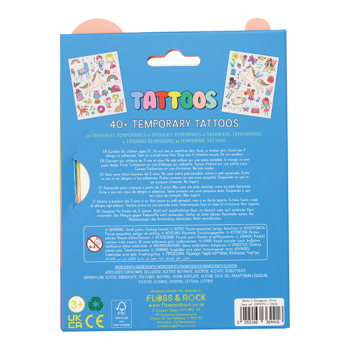 Rainbow Fairy Temporary Tattoos