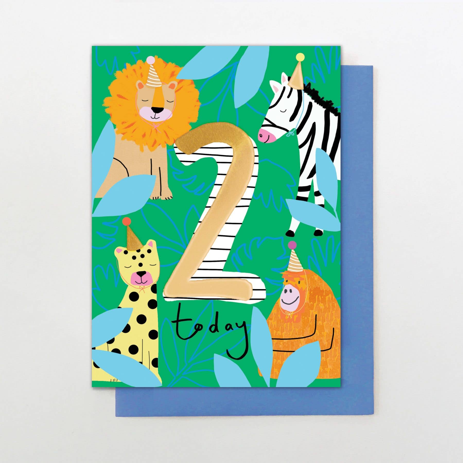 Birthday card Age 2 Safari