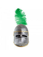 DOG FACE HELMET + FEATHER - ST937F: RED