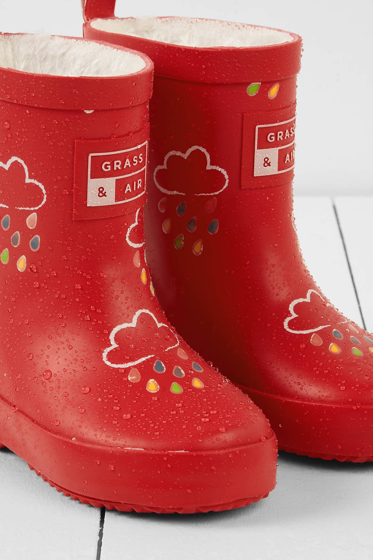Ruby Red Colour-Changing Kids Wellies: UK4