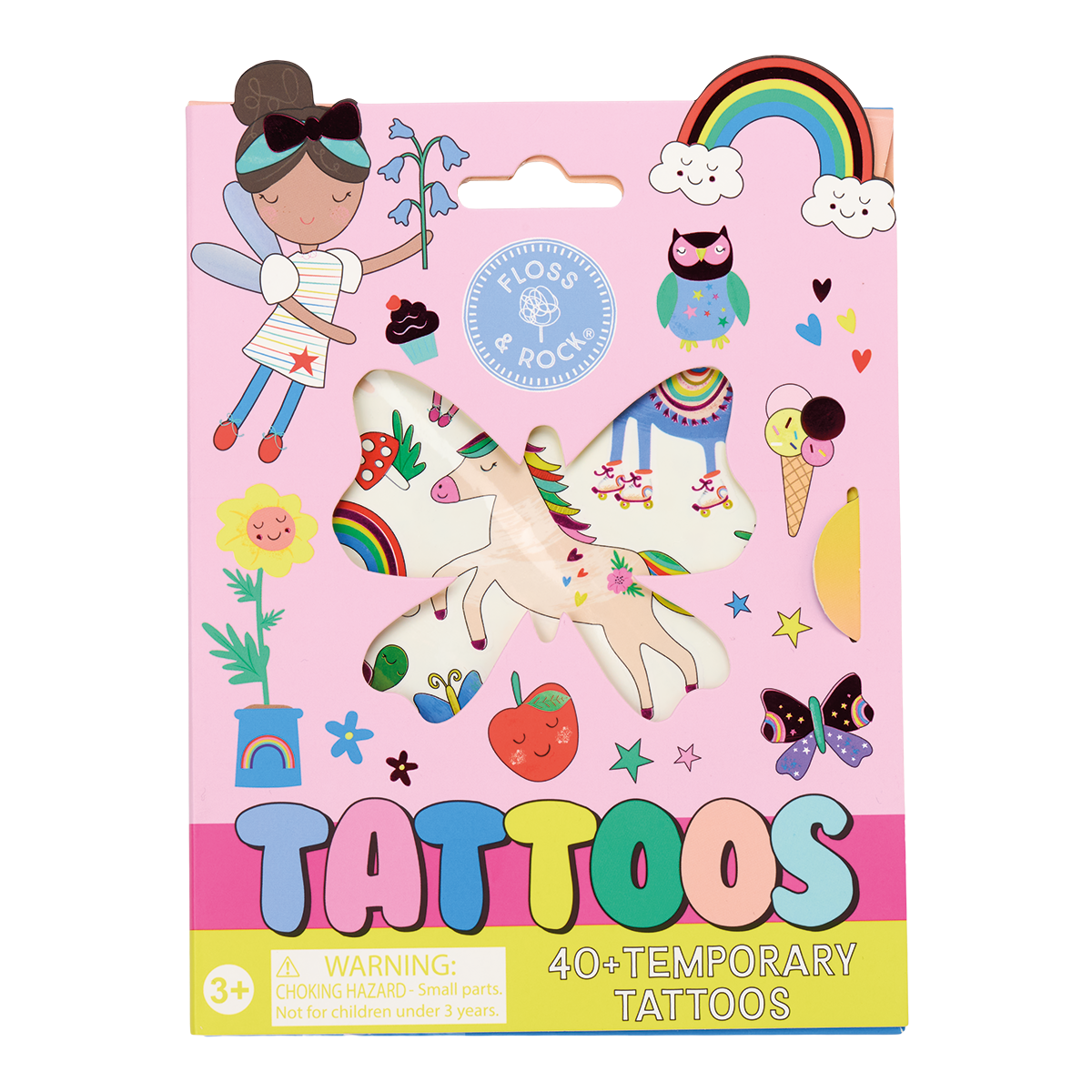 Rainbow Fairy Temporary Tattoos