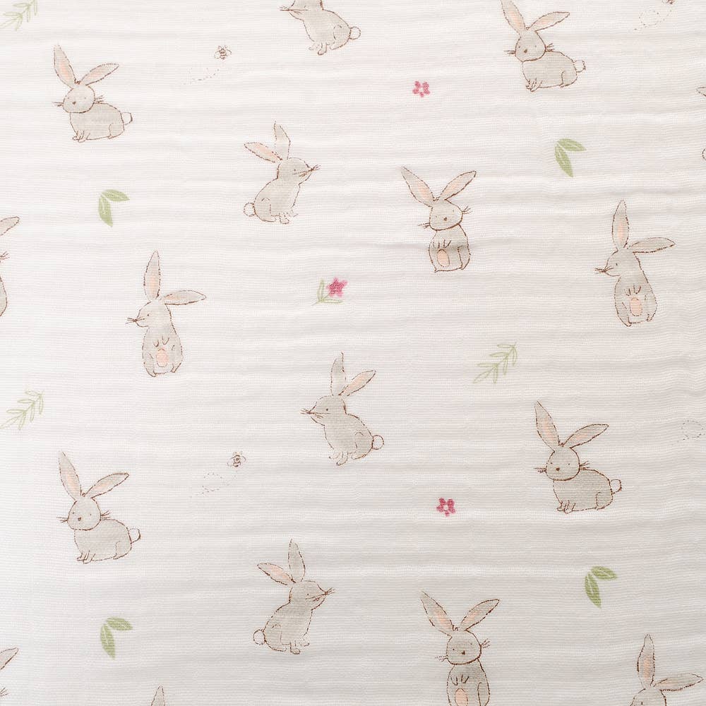 Ziggle Bunnies Muslin Set in Pink and White
