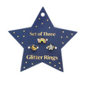 Rex London Glitter Rings (Set of 3) - Star, Rainbow & Moon
