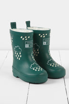 Spruce Green Colour-Changing Kids Wellies: UK4
