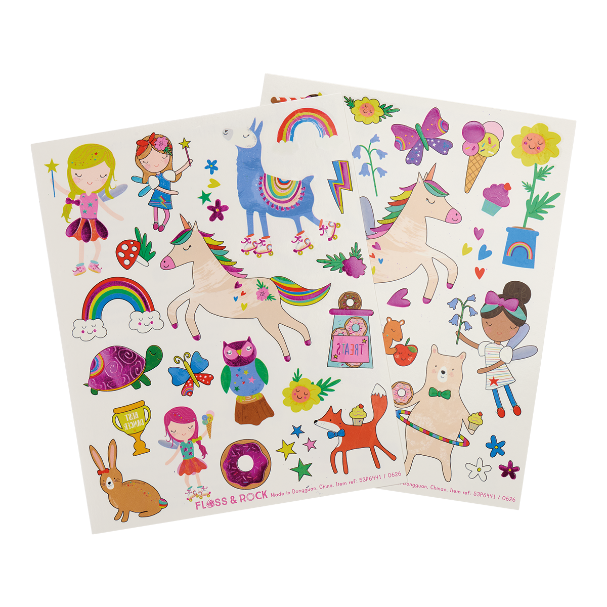 Rainbow Fairy Temporary Tattoos