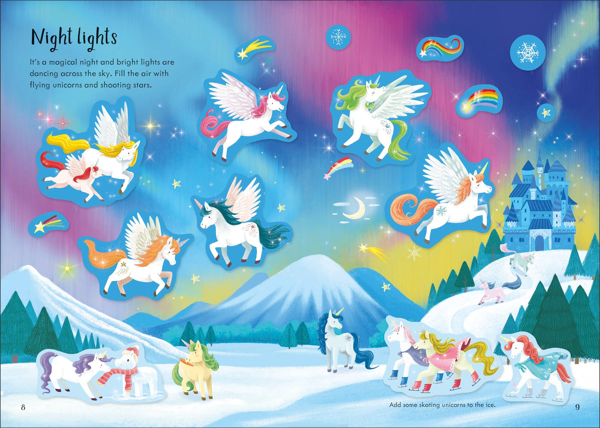 Usborne Sparkly Unicorns Sticker Book – for Ages 3-5