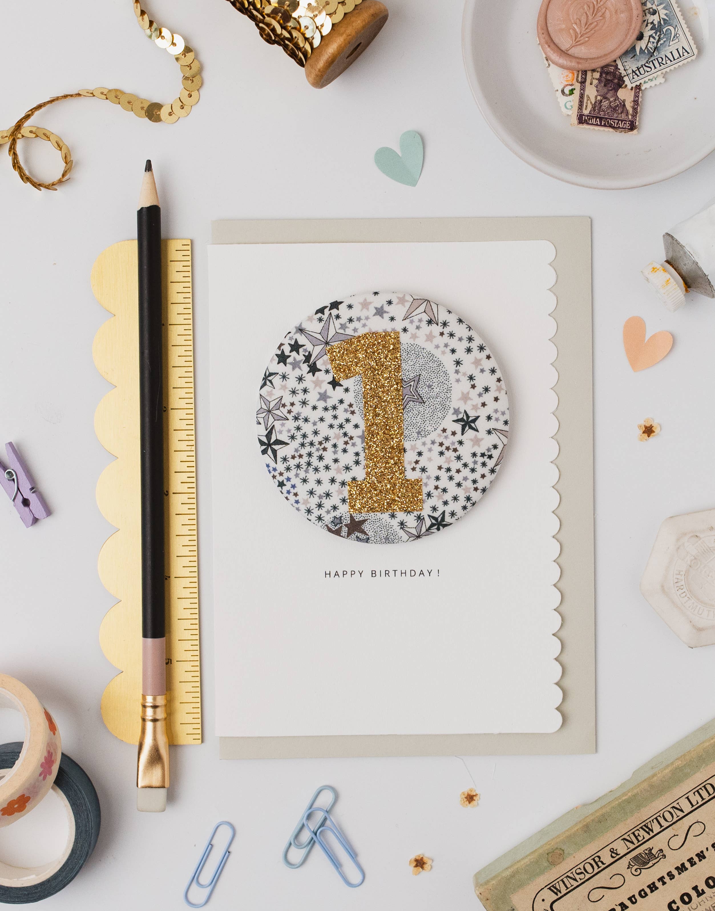Birthday Badge Age 1 - Liberty Adelajda's Wish