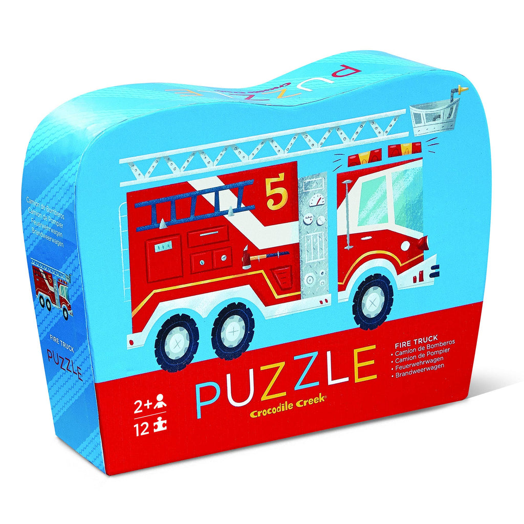Crocodile Creek 12 piece Mini FSC Kids Puzzle Fire Truck