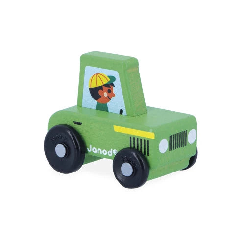 Janod assorted wooden cars