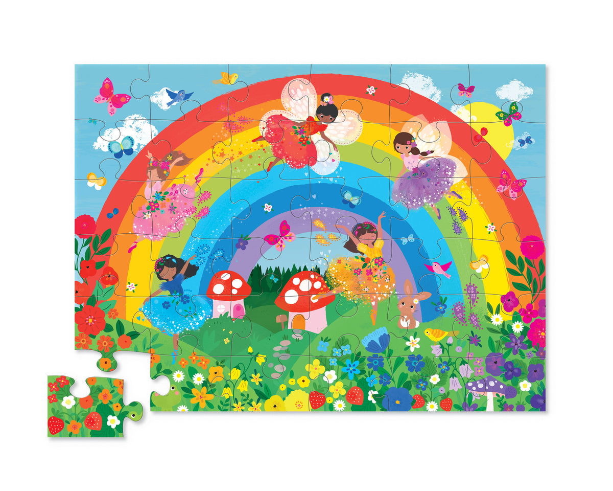 Crocodile Creek 36 Piece Shaped Box Puzzles Over The Rainbow
