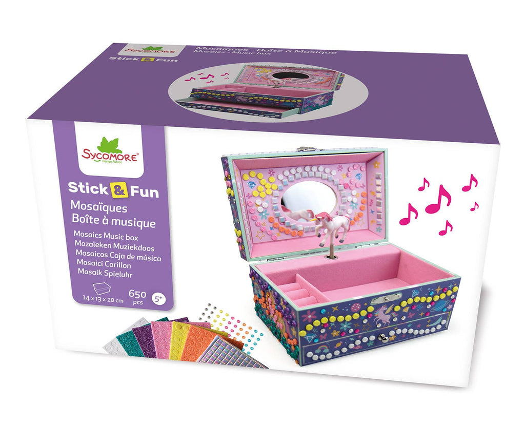 Sycomore STICK'N FUN 3D MOSAICS MUSIC BOX UNICORN