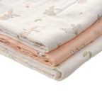 Ziggle Bunnies Muslin Set in Pink and White