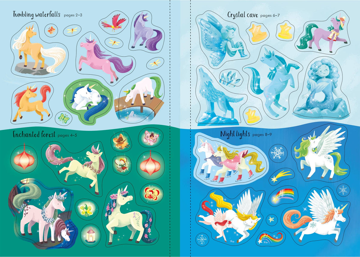 Usborne Sparkly Unicorns Sticker Book – for Ages 3-5