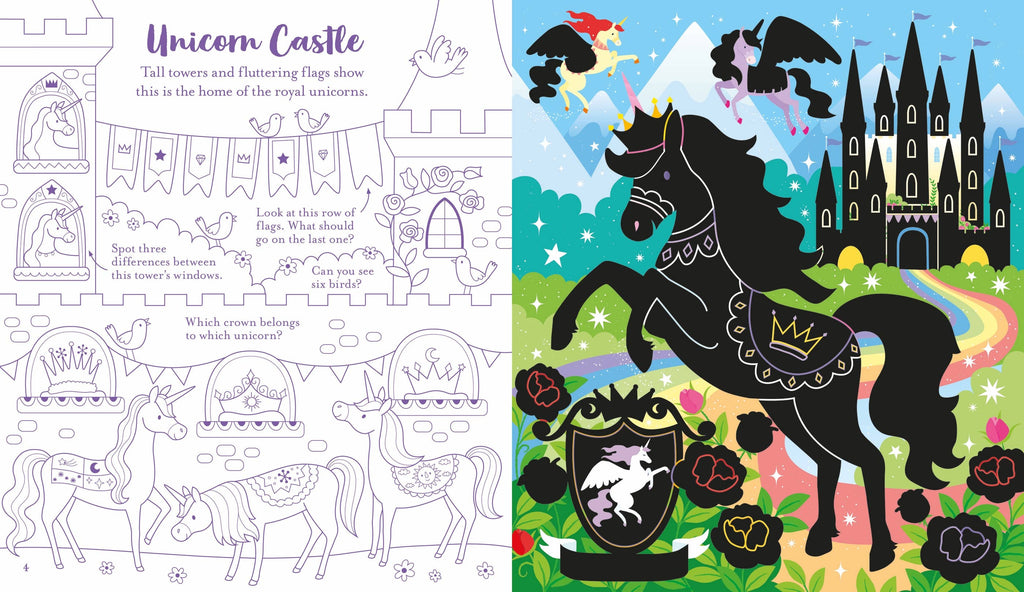 Usborne Scratch Activities Unicorns