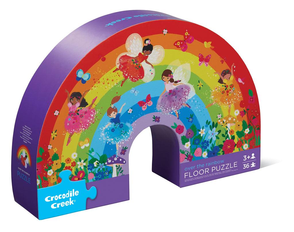 Crocodile Creek 36 Piece Shaped Box Puzzles Over The Rainbow