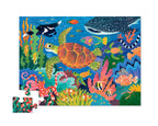 Crocodile Creek 36 Piece Shaped Box  Foil Puzzles Sea Turtle