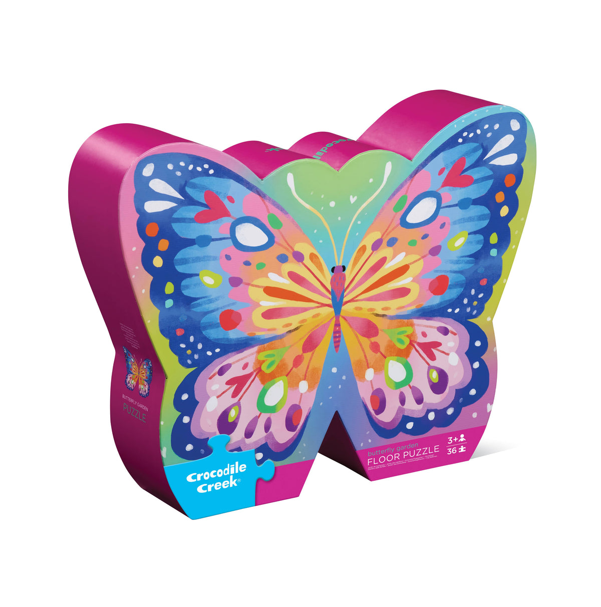 Crocodile Creek 36 Piece Foil Shaped Puzzle Butterfly Garden