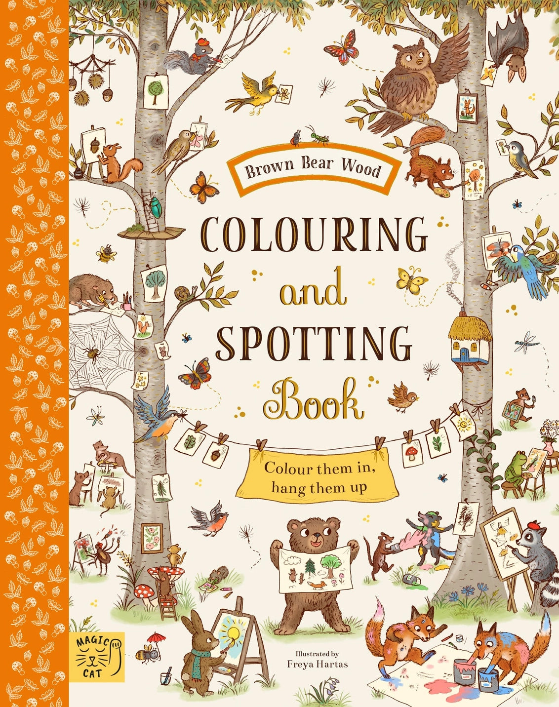 Magic Cat Brown Bear Wood Colouring and Spotting Book