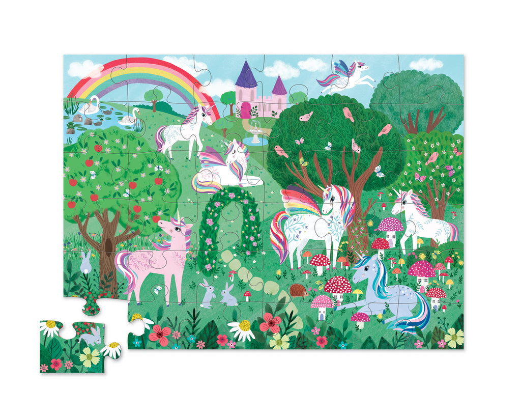 Crocodile Creek 36 Piece Shaped Box Puzzles Unicorn Dreams