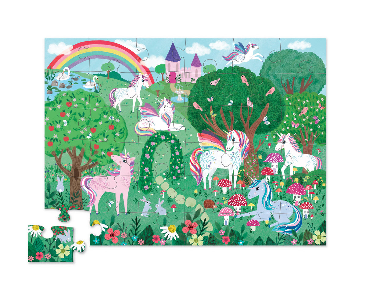 Crocodile Creek 36 Piece Shaped Box Puzzles Unicorn Dreams
