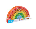 Crocodile Creek 100 Pc Shaped Box  Puzzles/Rainbow Animals