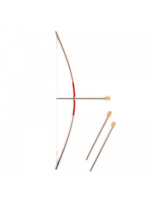 BOW RUSTIK SUEDE HANDLE S + 3 CORK TIP ARROWS - ST454F: RED