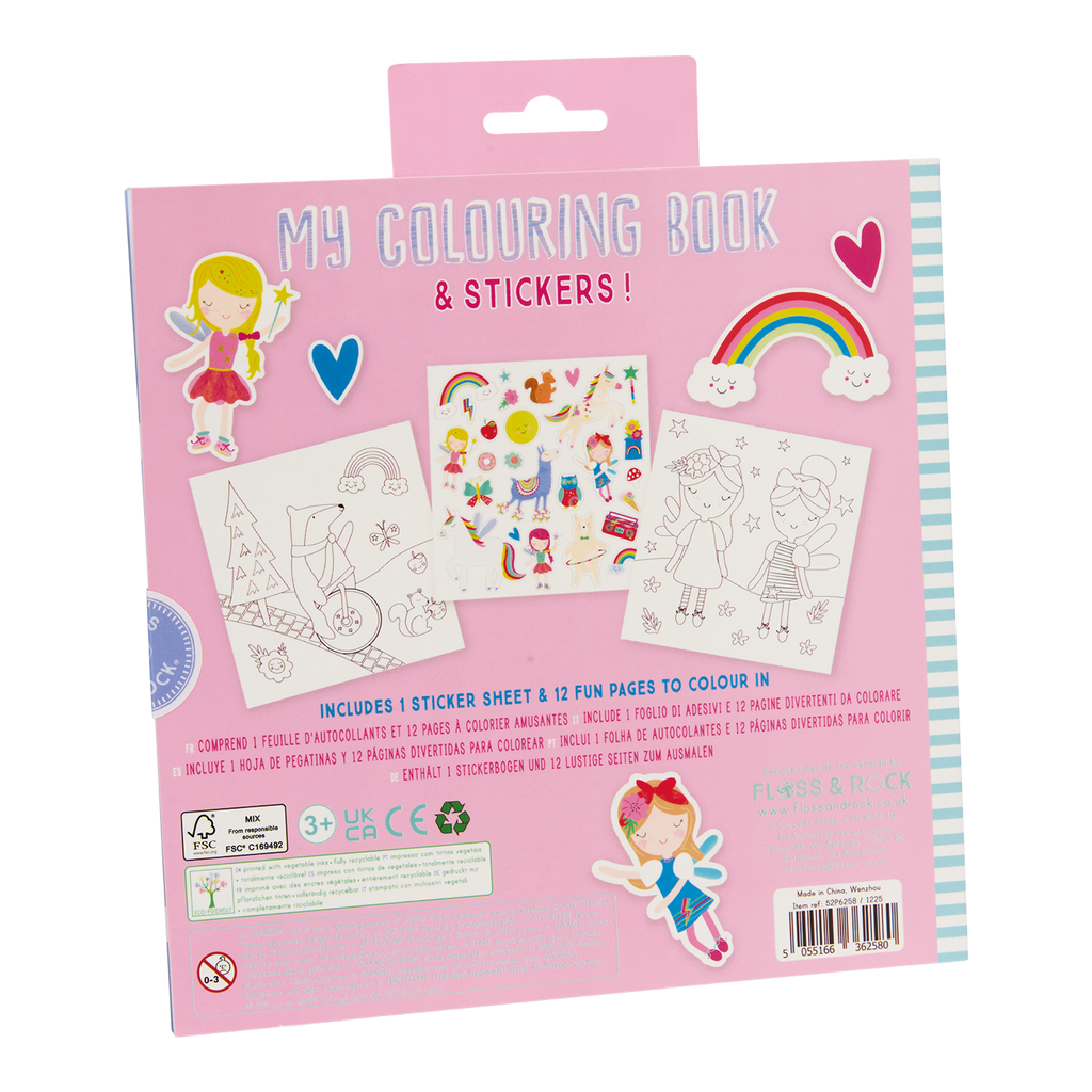 Floss and Rock Scribble Sniffs Rainbow Fairy My Colouring Book