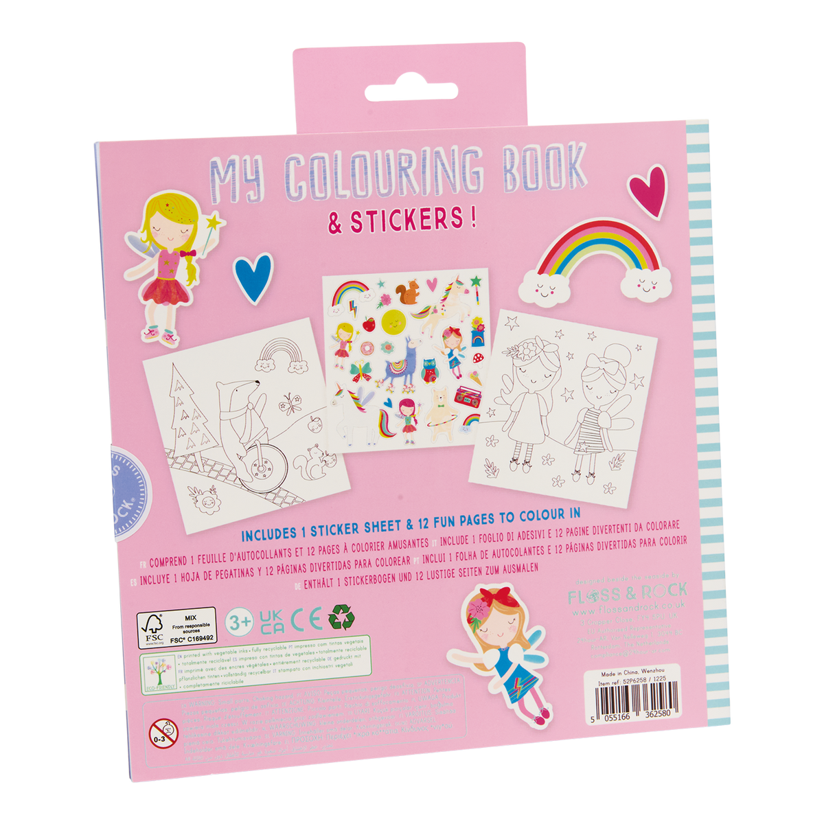 Floss and Rock Scribble Sniffs Rainbow Fairy My Colouring Book