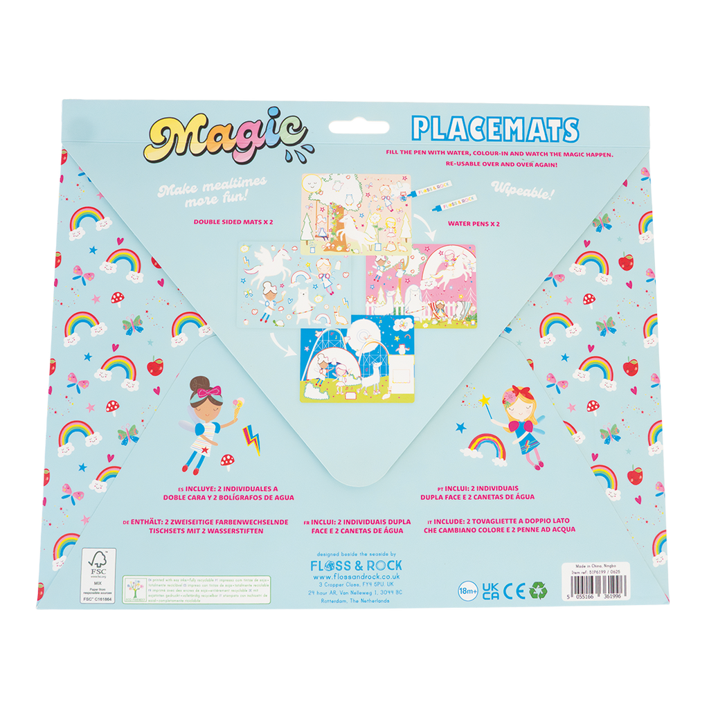 Magic Water Placemats - Rainbow Fairy