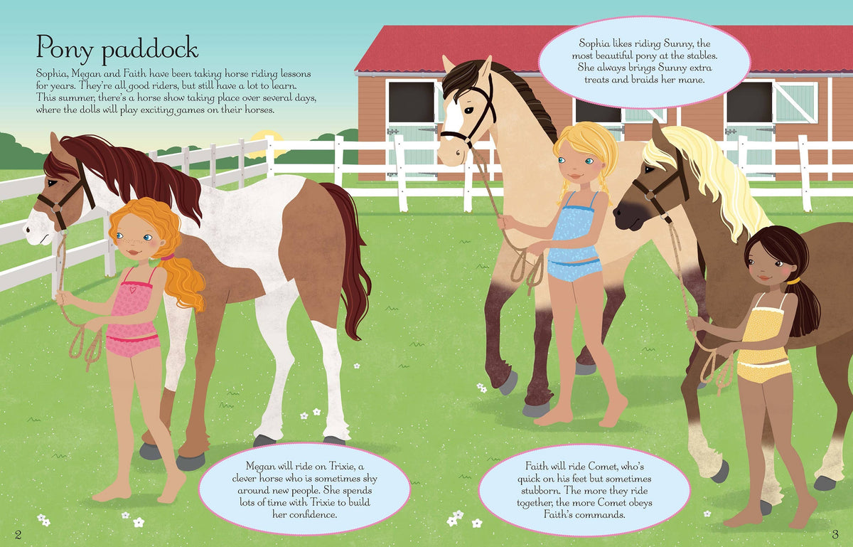 Usborne Sticker Dolly Dressing Horse Show – for Ages 5-8
