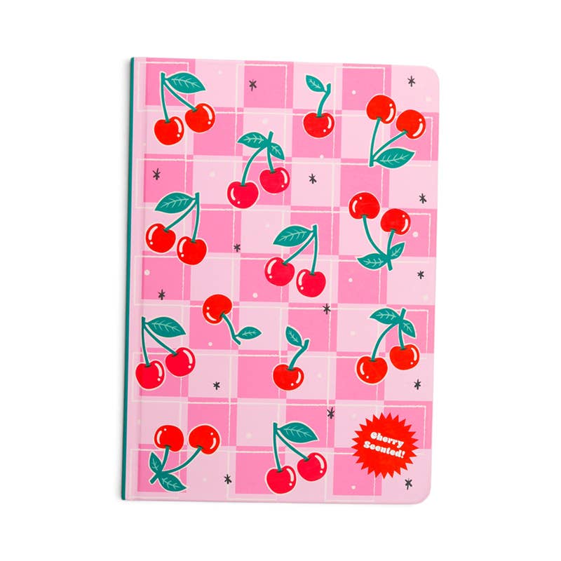 Cherry Recycled Paper A5 Scented Notebook
