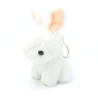 Large White Bunny Keyring 15cm