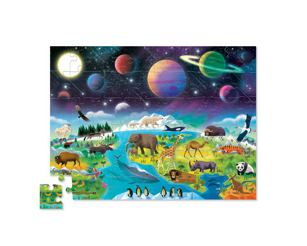 Crocodile Creek 60 Pc Above & Below Sq Earth  & Space