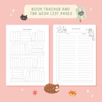 Reading Journal Cats – 50 Page Book Review Notebook