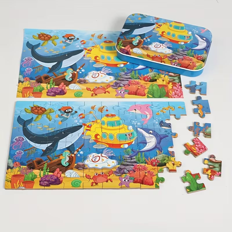 Underwater World Puzzle Tin