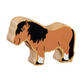 Lanka Kade Wooden Brown shetland Pony figure